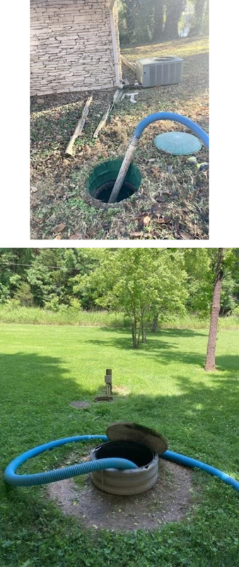 Installation With A Septic Tank Riser